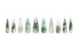 natural Moss Agate Nail
