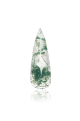 Full set Natural Moss Agate Nails (10pc)