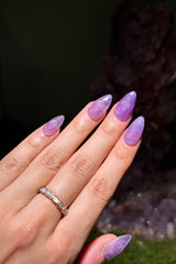 Full Set Natural Amethyst Nails (10pc)