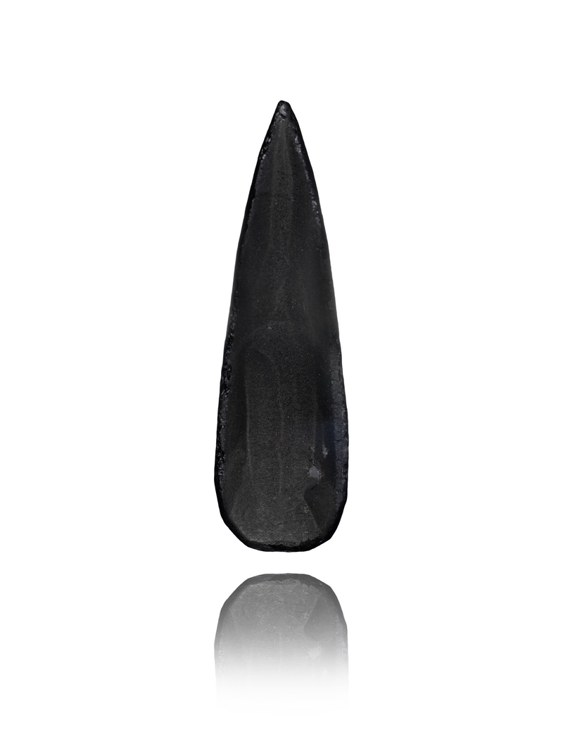 Natural Black Obsidian Nail