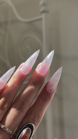 Natural Rose Quartz Nail